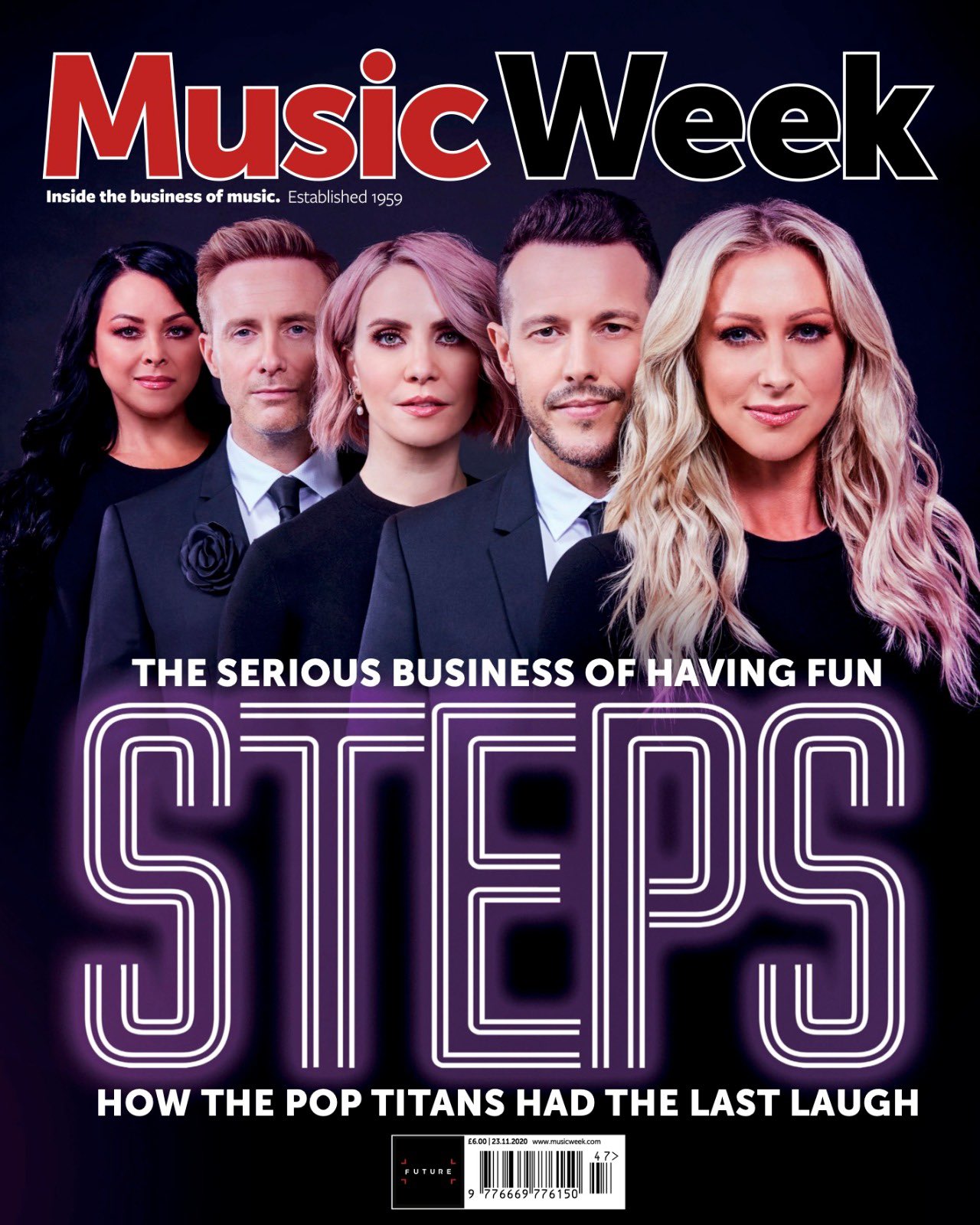 Steps on the cover of Music Week